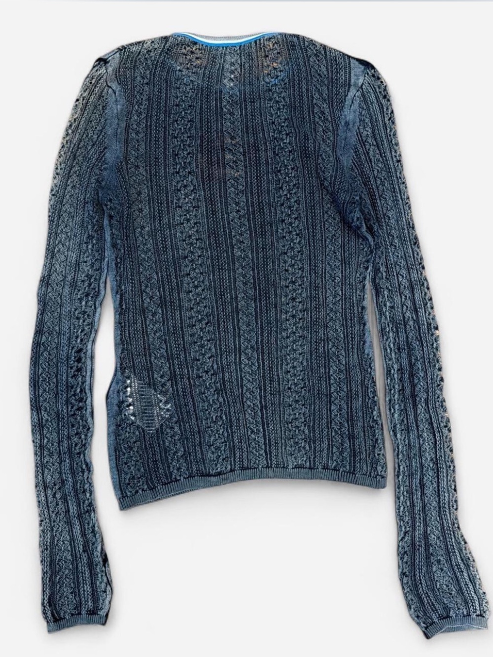 Diesel M-Ikyla Pointelle Jumper Oval D Cutout Small - Picture 3 of 4